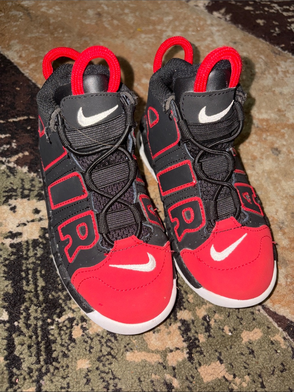 Nike Kids Red and Black Athletic Sneakers